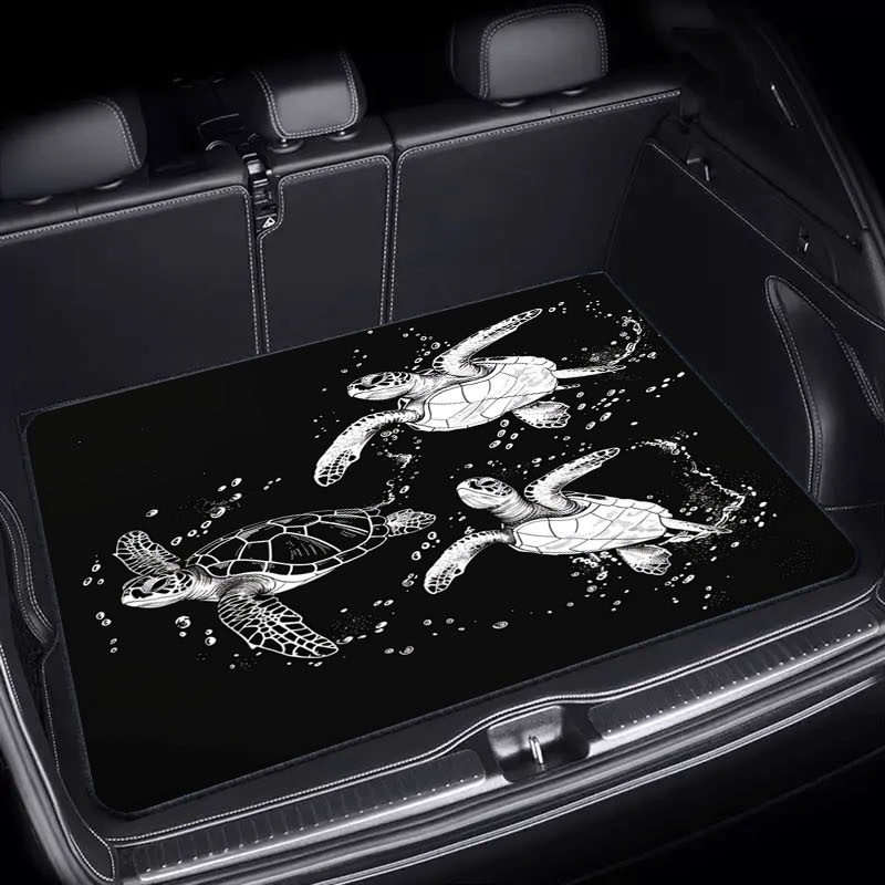 Interior Design Illustration - 1pc Car Trunk Mat, 75x100 Size,