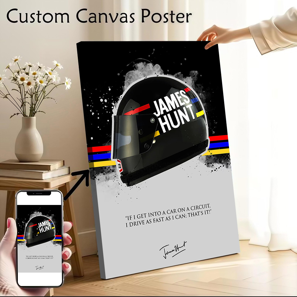 Interior Design Modern - JAMES HUNT Quote Printed Canvas Wall