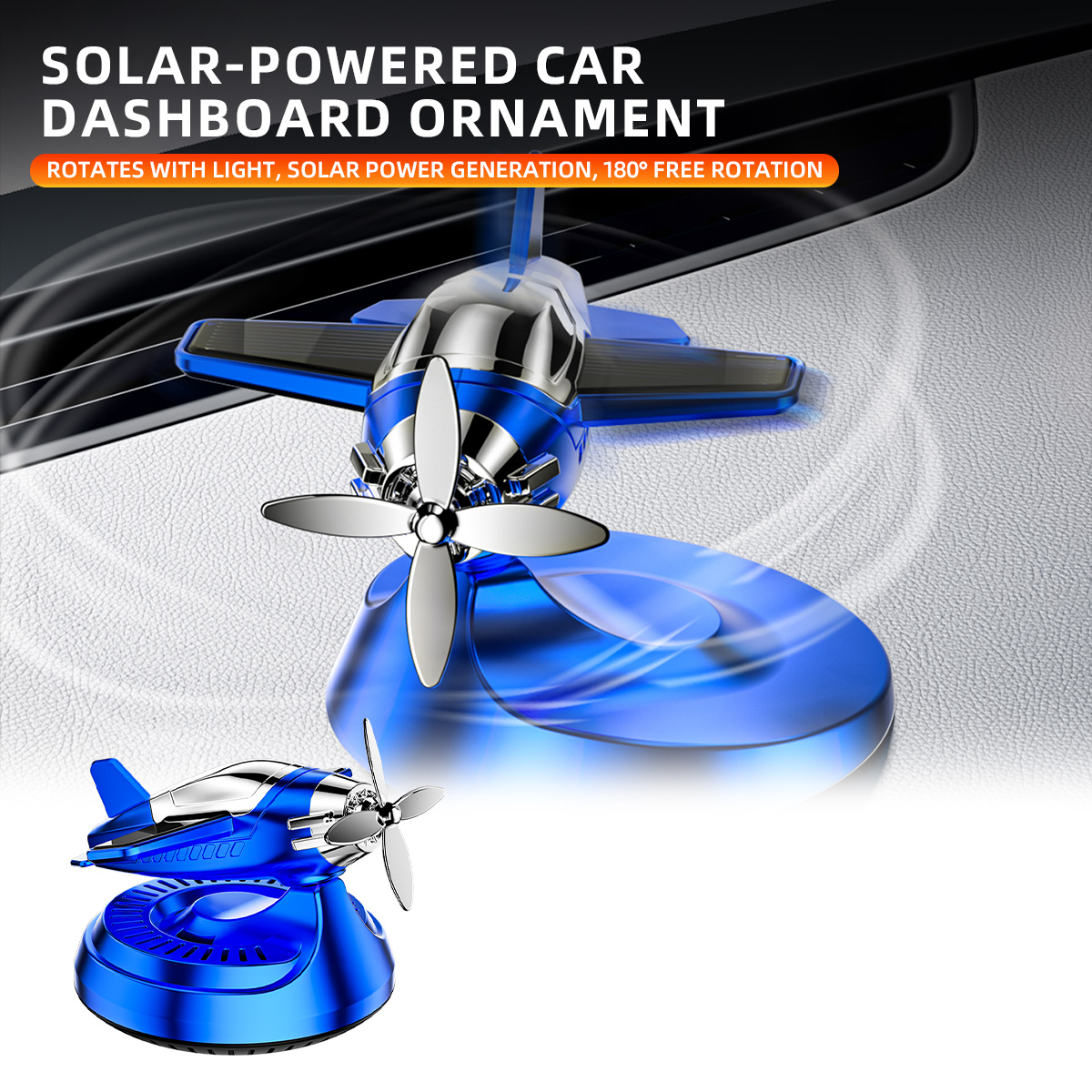 Interior Design Mockup - Solar Power Airplane Car Interior Accessories