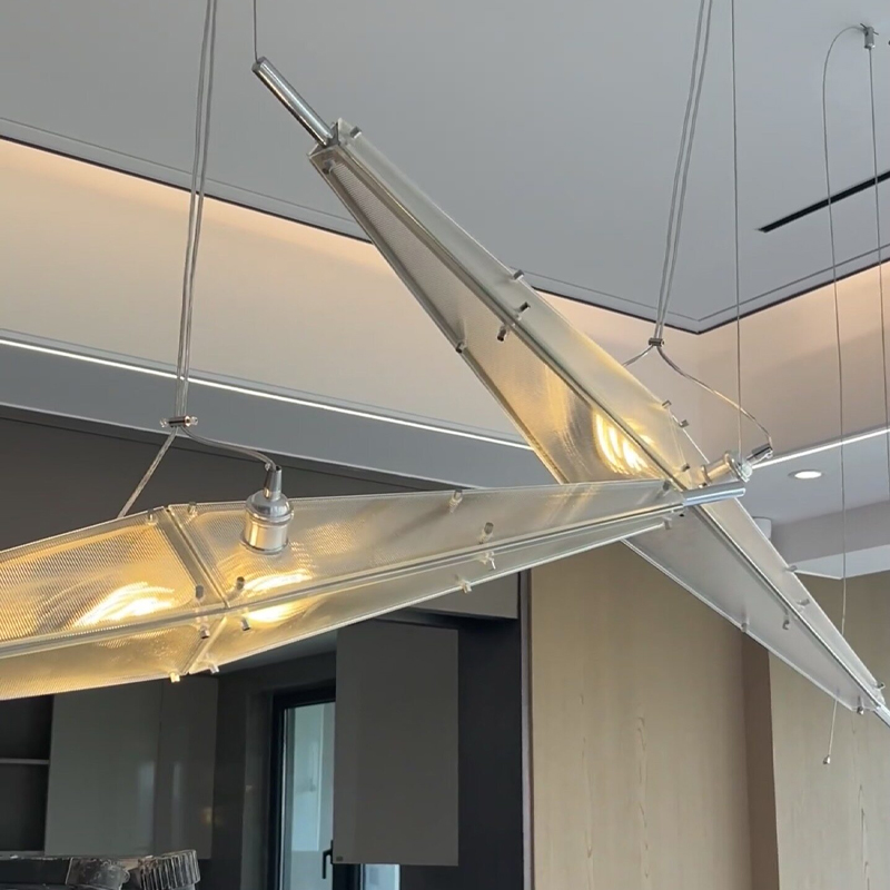 LED Glass Chandelier Minimalis - Interior Design Minimalist review and price