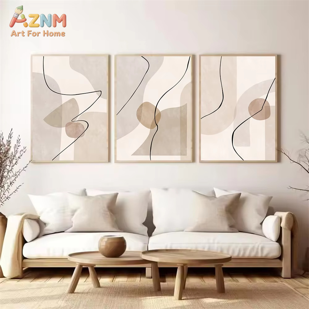 Abstract Beige Geometry Line W - Interior Design Modern review and price