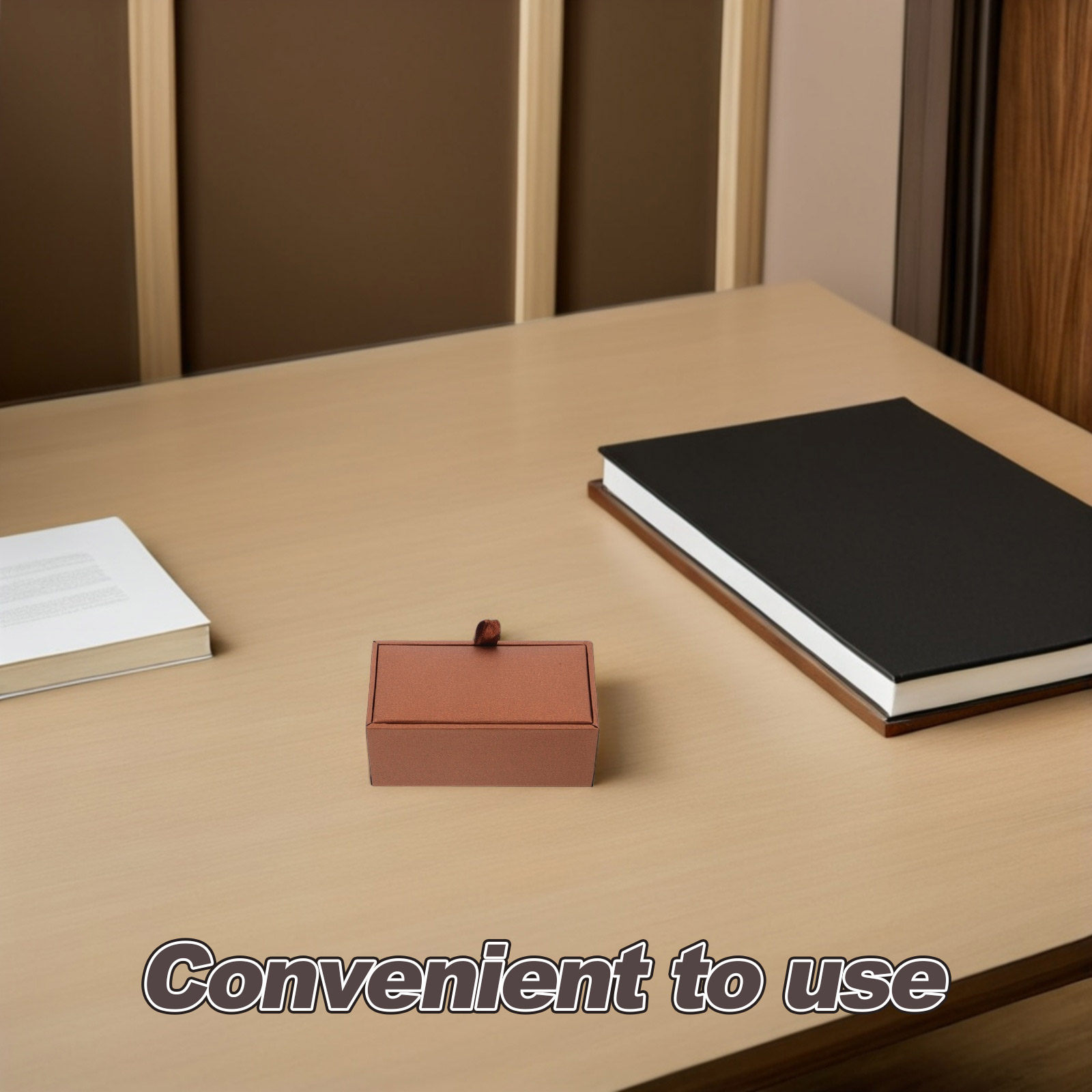Cufflinks Storage Box Men's PU - Interior Design Presentation review and price