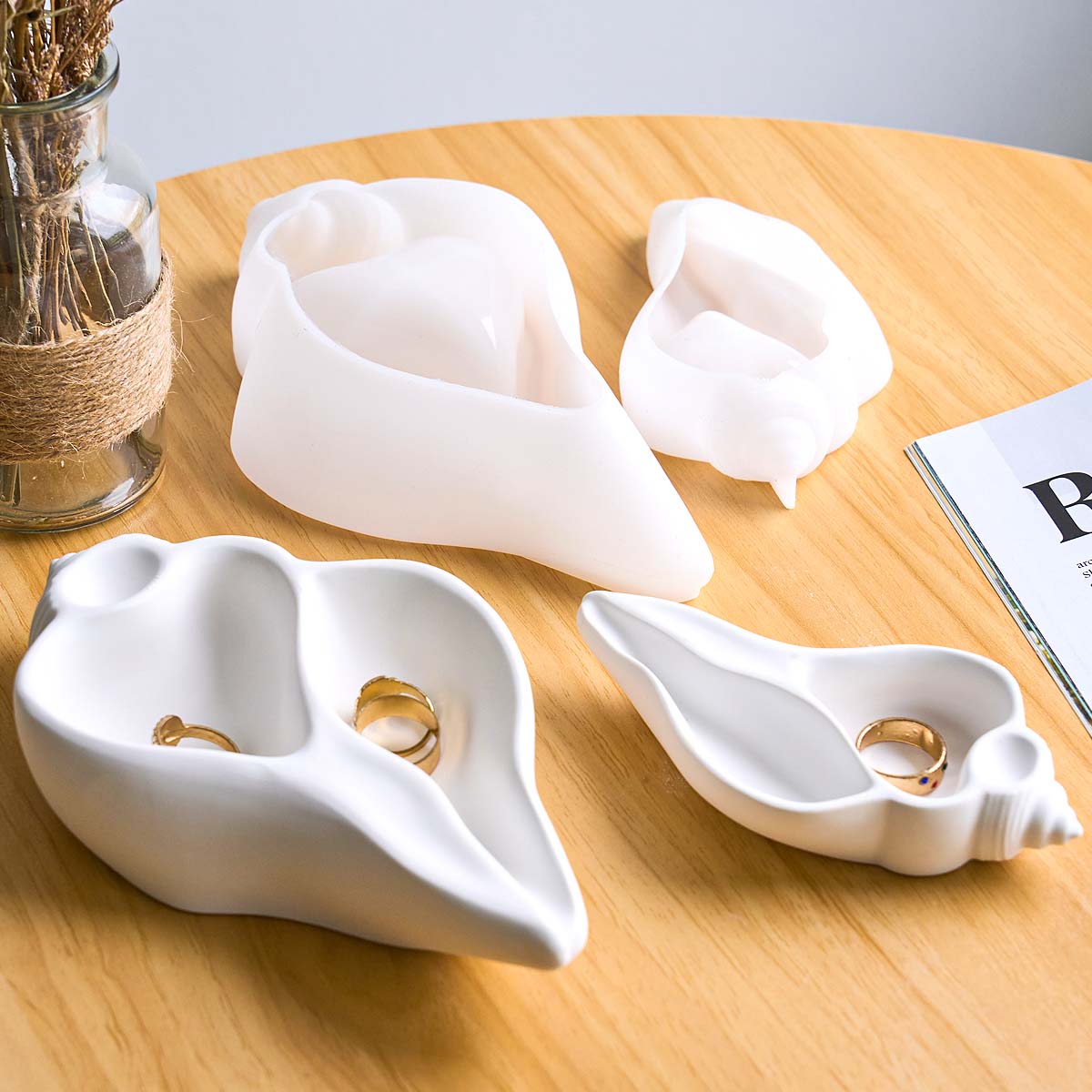 Ocean Conch Shell Candle Cup S - Ceramic Candle Vessel review and price