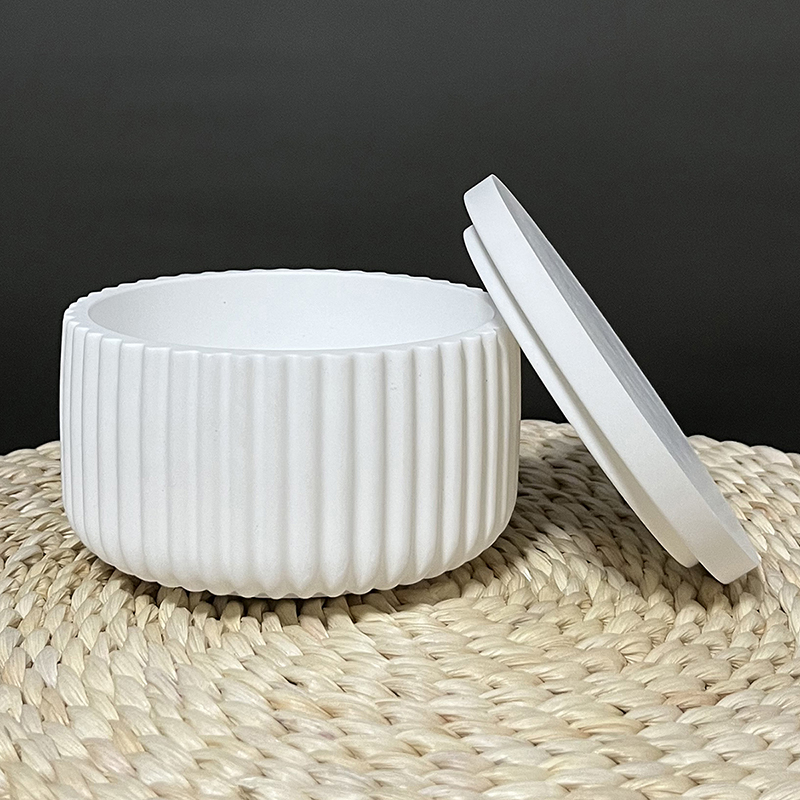 DIY Striped Storage Box Silico - Ceramic Candle Vessel review and price