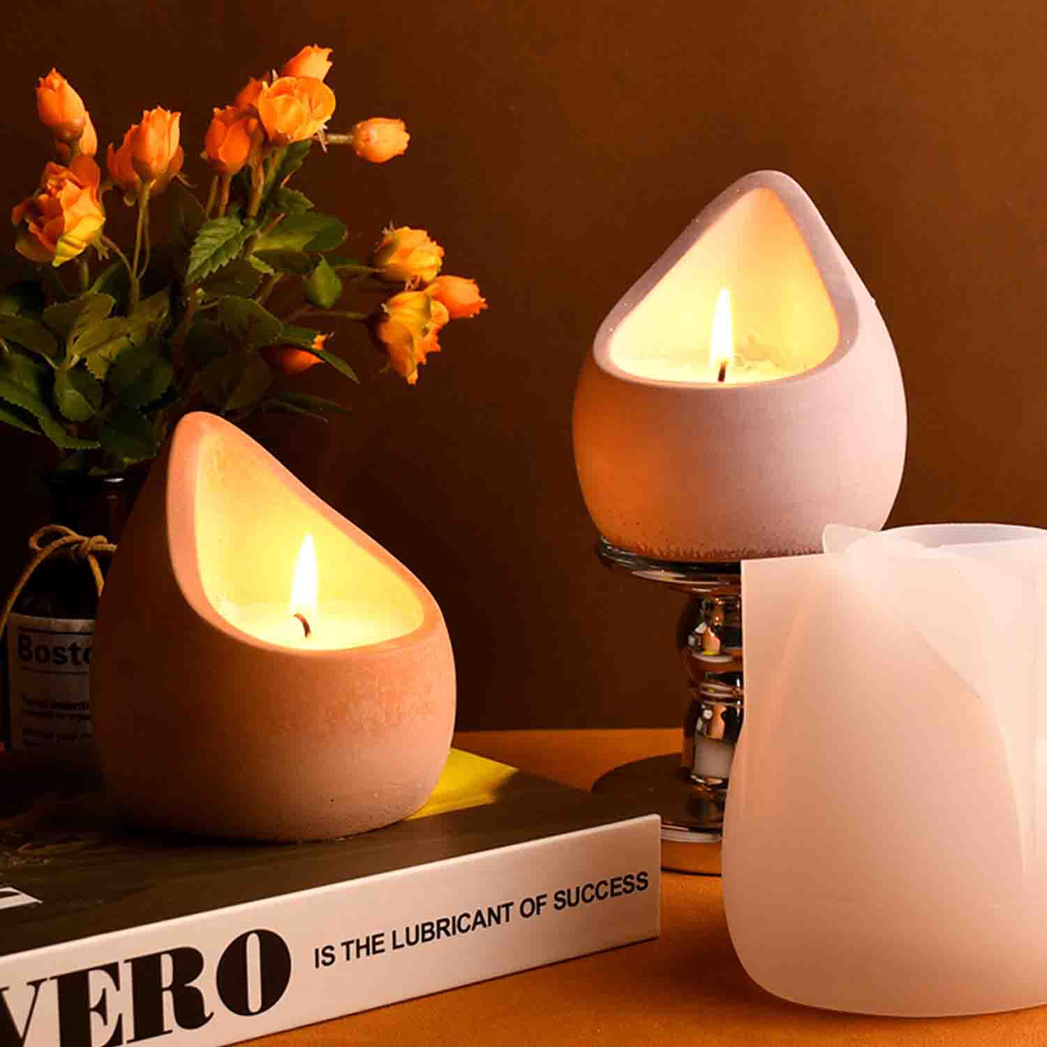 DIY epoxy resin mold water dro - Ceramic Candle Vessel review and price