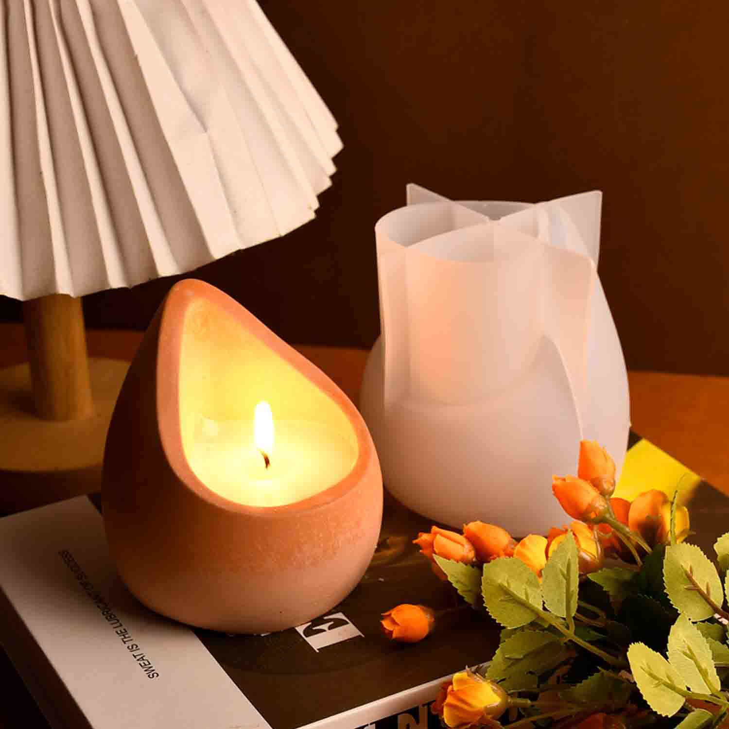 DIY epoxy resin mold water dro - Ceramic Candle Vessel review and price