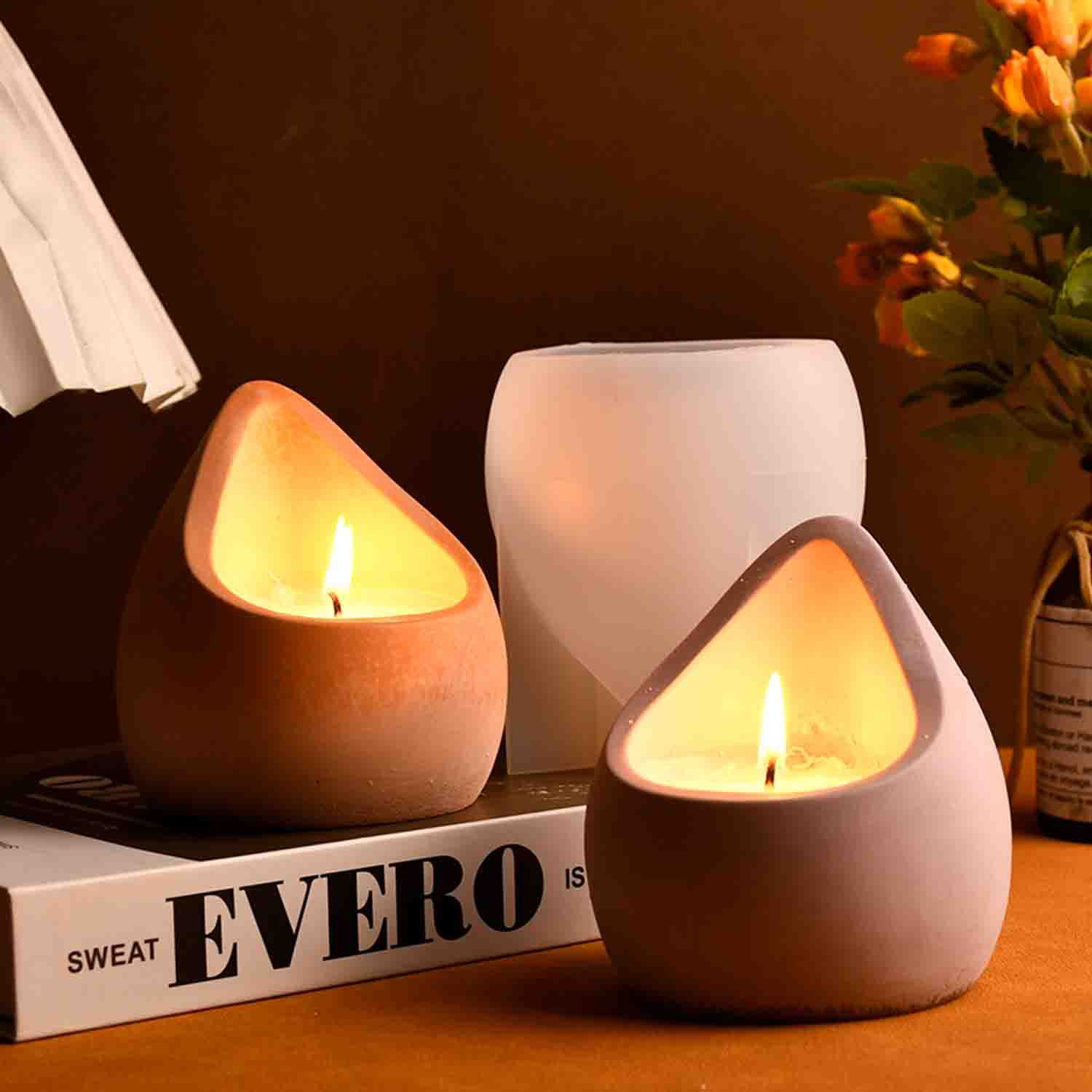 DIY epoxy resin mold water dro - Ceramic Candle Vessel review and price
