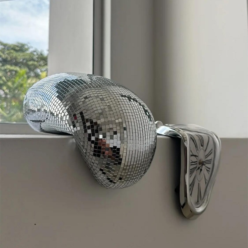 Reflective Melting Disco Ball  - Interior Design Minimalist review and price