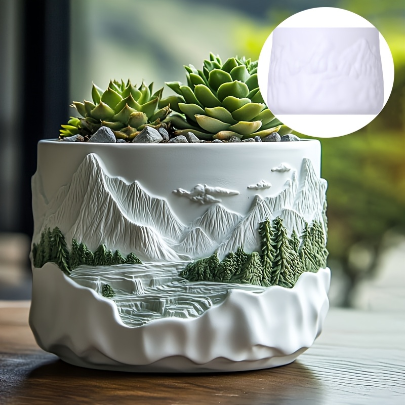 Mountain relief succulent plan - Ceramic Candle Vessel review and price