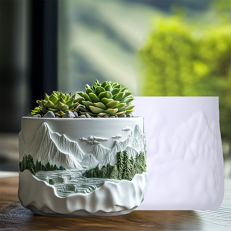Mountain relief succulent plan - Ceramic Candle Vessel review and price