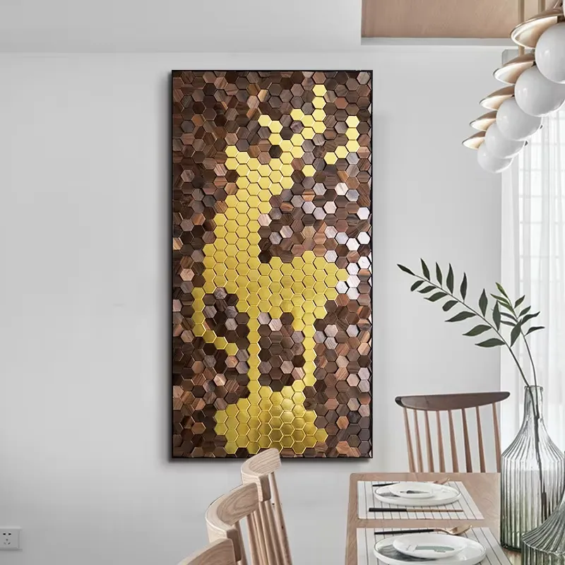 Natural Walnut 3D Wooden Wall  - Interior Design Modern review and price