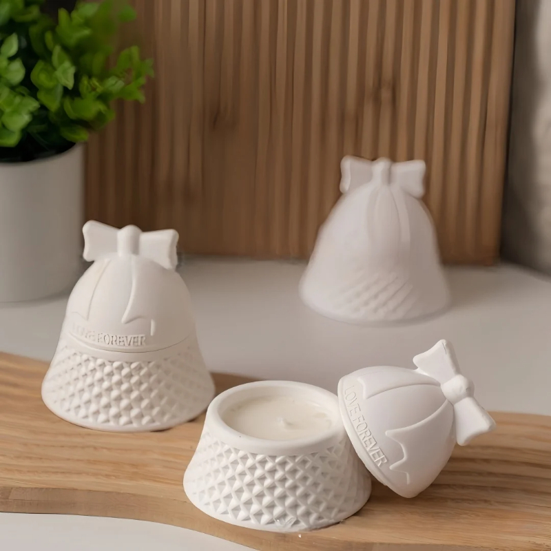 Christmas Bell Shaped Silicone - Ceramic Candle Vessel review and price