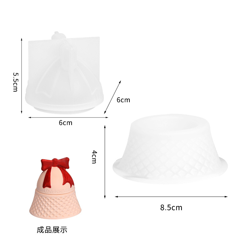 Christmas Bell Shaped Silicone - Ceramic Candle Vessel review and price