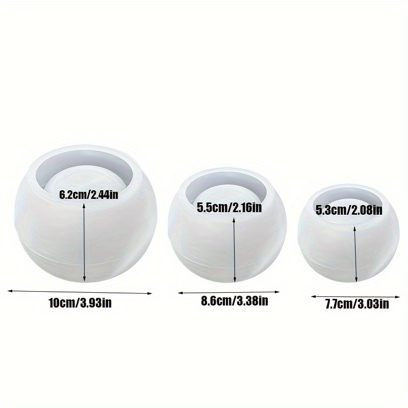 3pcs-Round Flower Pot Silicone - Ceramic Candle Vessel review and price